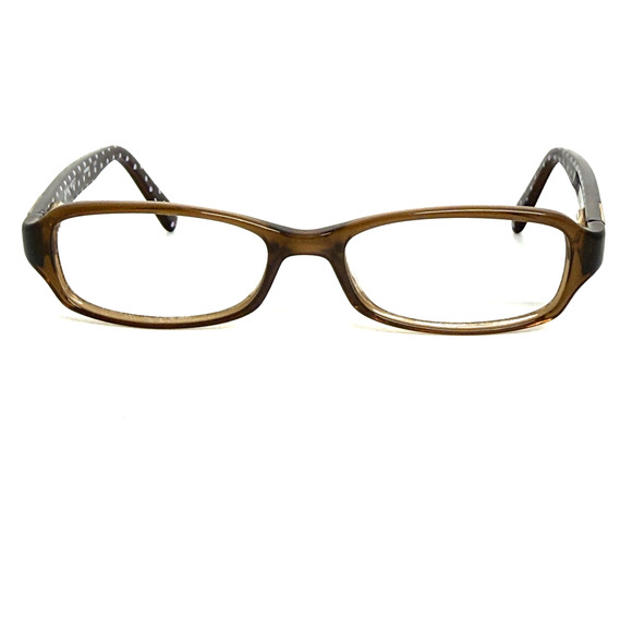 Nine West NW5001 210 Eyeglass Frames Only Clear Brown 50-16-130 H19586 - Picture 1 of 7